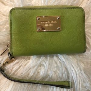 Green Michael Kors Wallet
